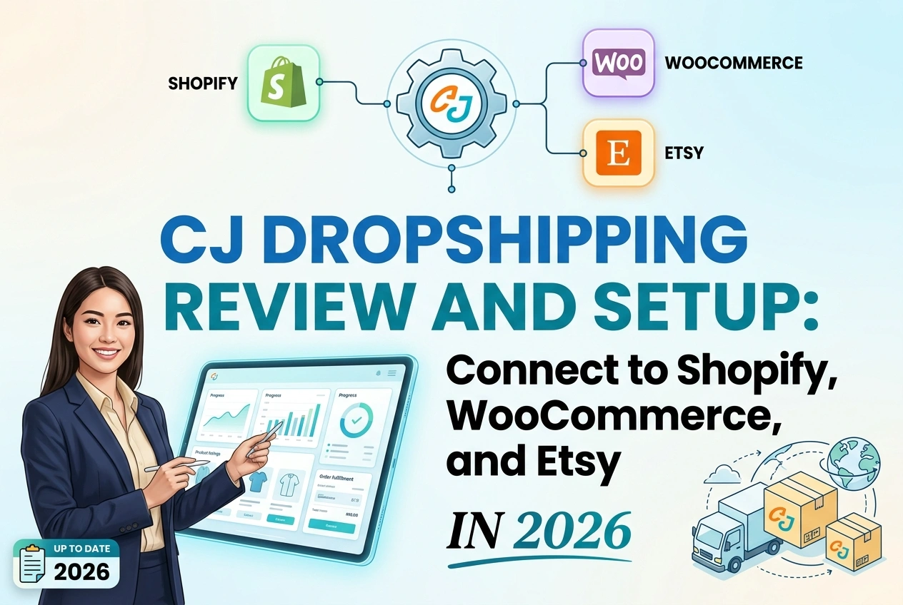 CJ Dropshipping Review and Setup: Connect to Shopify, WooCommerce, and Etsy in 2026