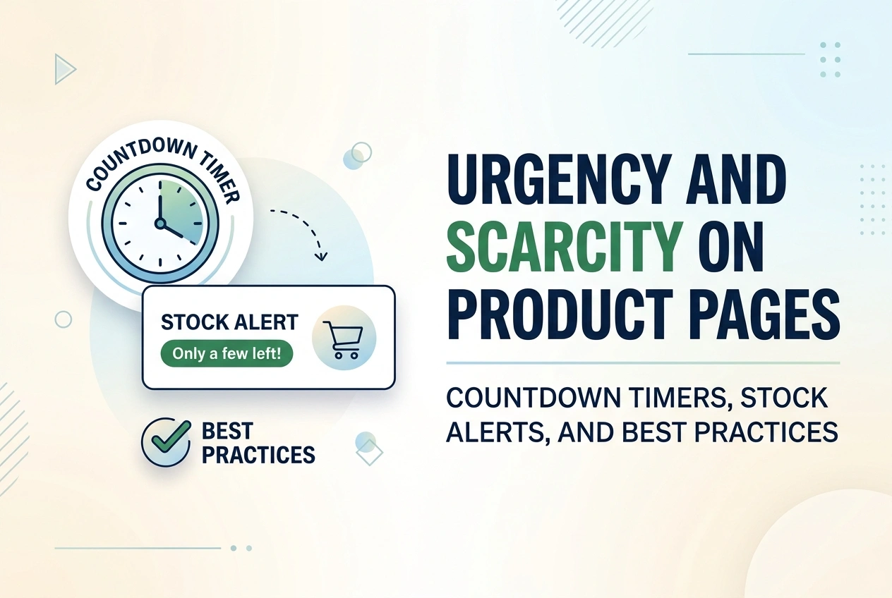 Urgency and Scarcity on Product Pages: Countdown Timers, Stock Alerts, and Best Practices