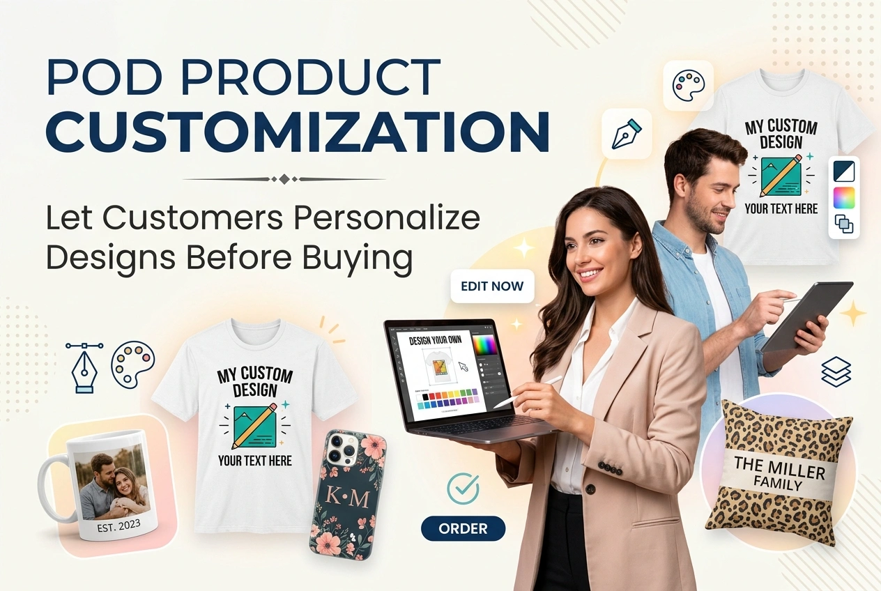 POD Product Customization: Let Customers Personalize Designs Before Buying