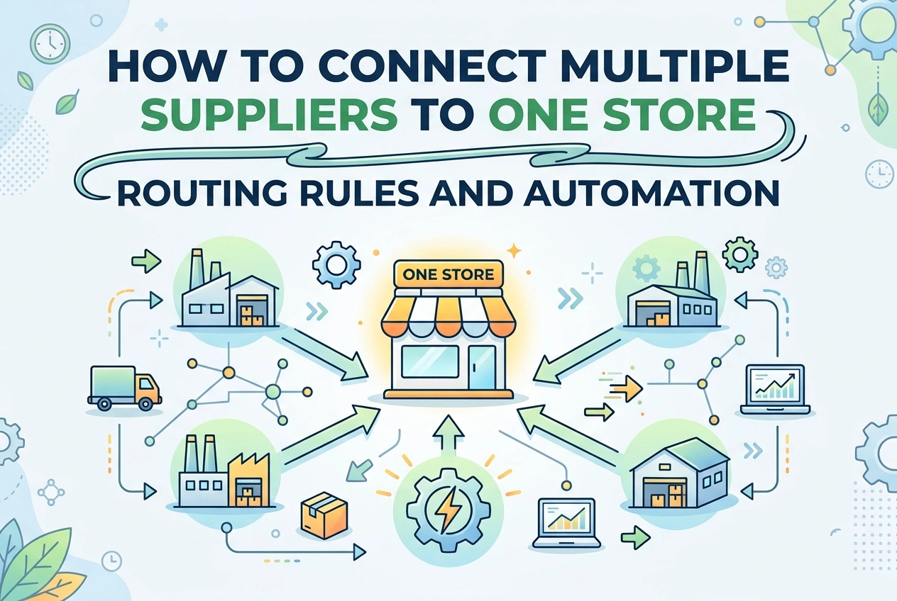How to Connect Multiple Suppliers to One Store: Routing Rules and Automation