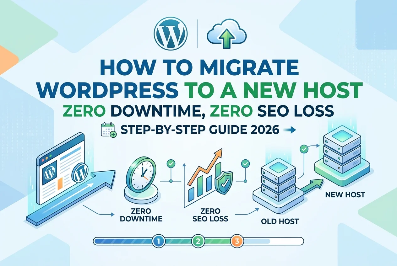 How to Migrate WordPress to a New Host: Zero Downtime, Zero SEO Loss Step-by-Step Guide 2026